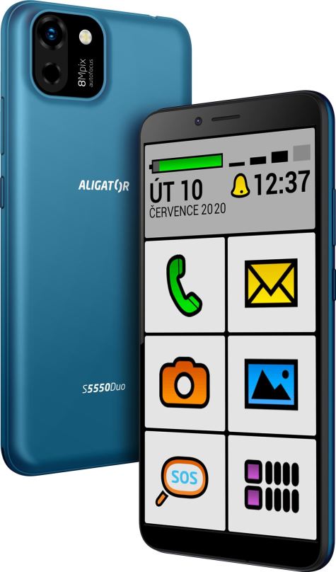 Mobilní telefon Aligator S5550 SENIOR modrá