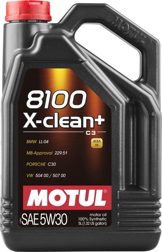 Motorový olej MOTUL 8100 X-CLEAN+ 5W30 5L