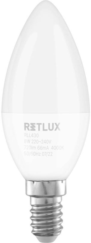 LED žárovka RETLUX RLL 430 C37 E14 candle