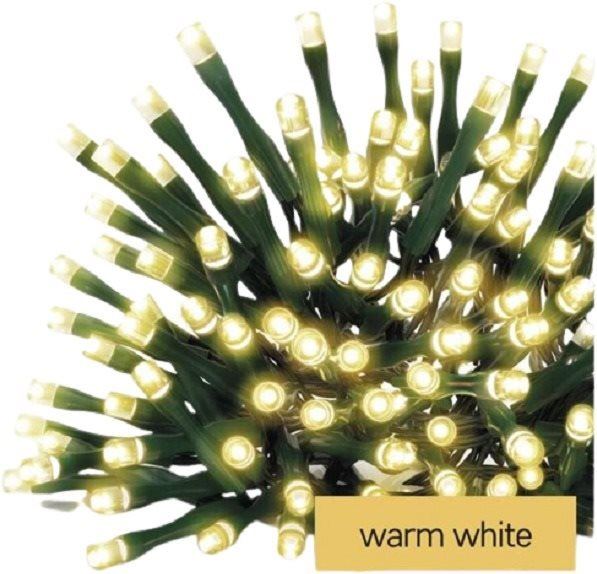Světelný řetěz EMOS LED vánoční řetěz, 24 m, venkovní i vnitřní, teplá bílá, programy