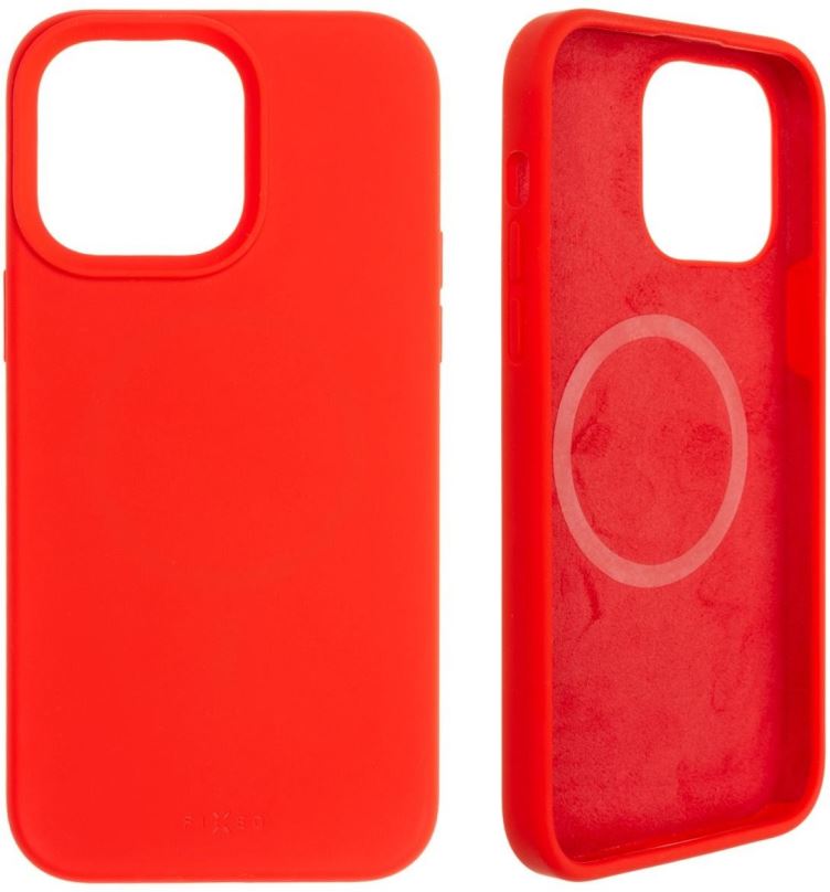 Kryt na mobil FIXED MagFlow s podporou MagSafe pro Apple iPhone 14 Pro Max červený