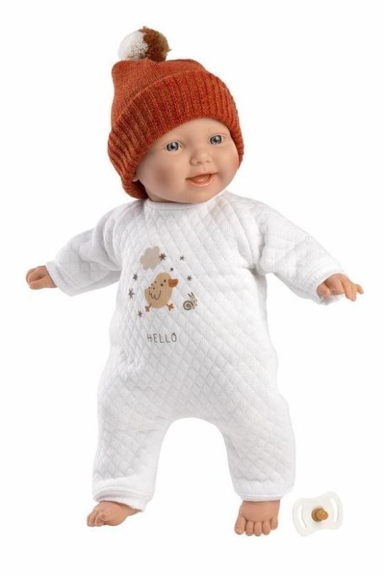 Panenka Llorens 63303 Little Baby - realistická panenka s měkkým látkovým tělem - 32 cm