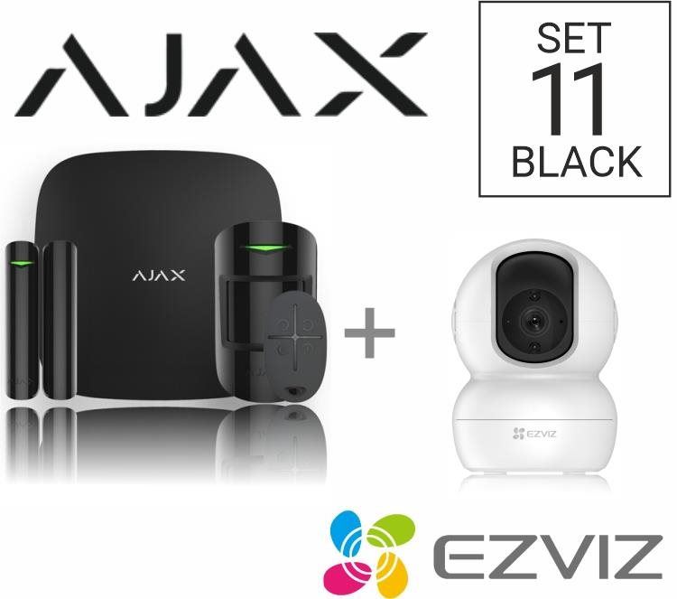 Zabezpečovací systém SET Ajax StarterKit black + Ezviz kamera TY2
