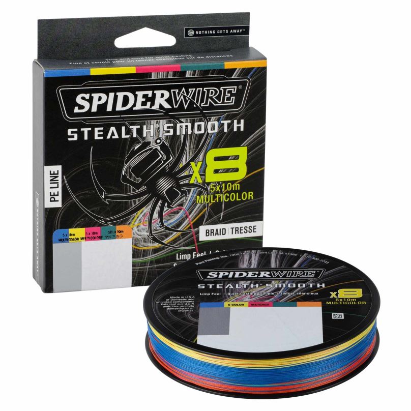 Spiderwire Šňůra Stealth Smooth 8 Multicolor 300m 0,15mm 16,5kg