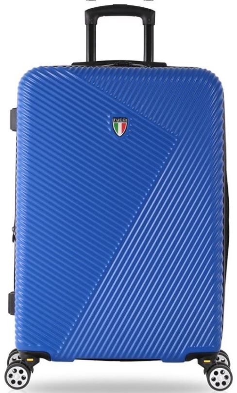 Cestovní kufr TUCCI T-0118/3 L ABS - modrá
