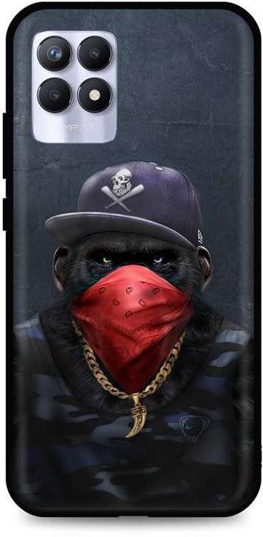 Kryt na mobil TopQ Kryt Realme 8i silikon Monkey Gangster 70044