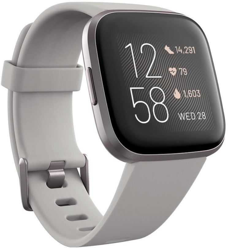 Chytré hodinky Fitbit Versa 2 (NFC) - Stone/Mist Grey