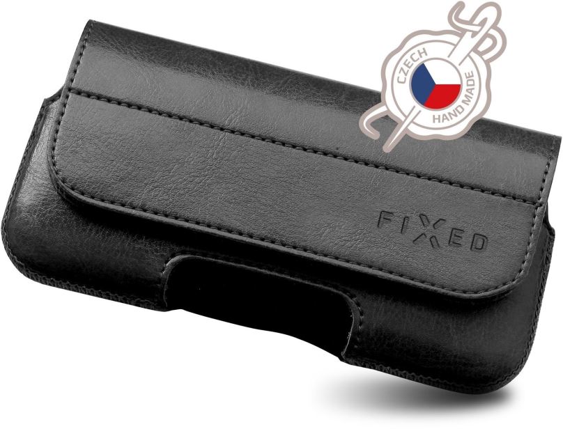 Pouzdro na mobil FIXED Sarif horizontální XL černé