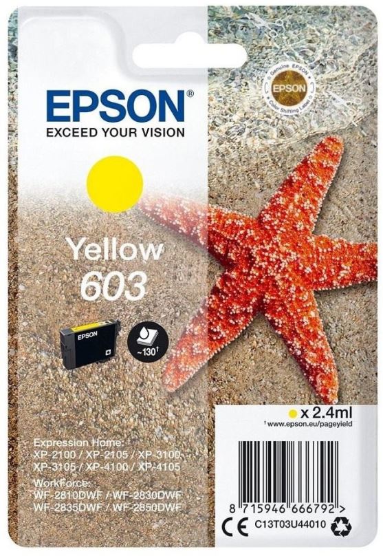 Cartridge Epson 603 žlutá