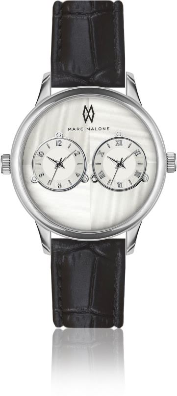 Pánské hodinky MARC MALONE Louis Croco Black Leather CBC-2200S