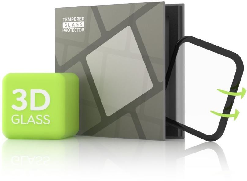 Ochranné sklo Tempered Glass Protector pro Amazfit GTS 2 - 3D GLASS, černé
