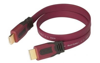 REAL CABLE HD-E-FLAT 1m00 M/M HDMI