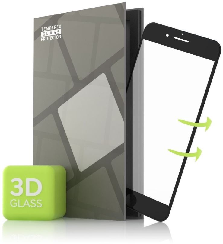 Ochranné sklo Tempered Glass Protector pre  iPhone 7 plus/ iPhone 8 plus - 3D GLASS, černé