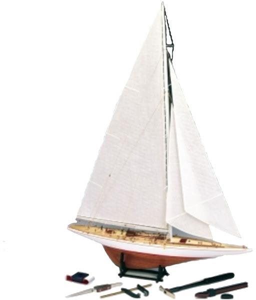 Model lodě AMATI Rainbow plachetnice 1934 1:80 kit s hotovým trupem