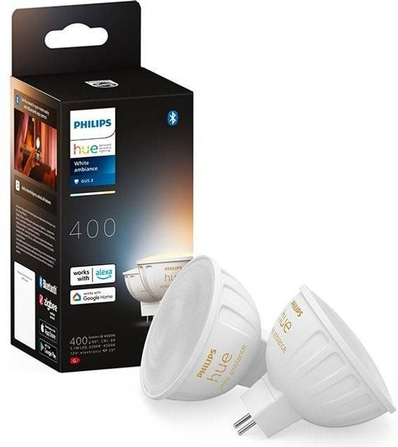 LED žárovka Philips Hue White Ambiance 5.1W MR16 2P EU