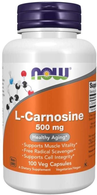 Aminokyseliny NOW L-Karnosin, 500 mg