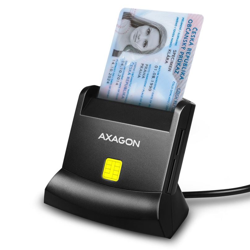 Čtečka eObčanek AXAGON CRE-SM2 Smart card & SD / microSD / SIM card
