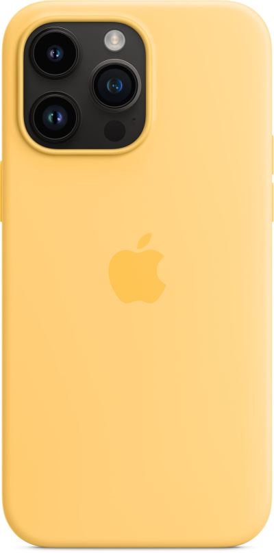 Kryt na mobil Apple iPhone 14 Pro Max Silikonový kryt s MagSafe slunečně žlutý