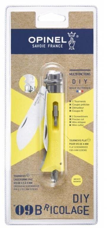 Nůž OPINEL VRI N°09 DIY žlutá blister