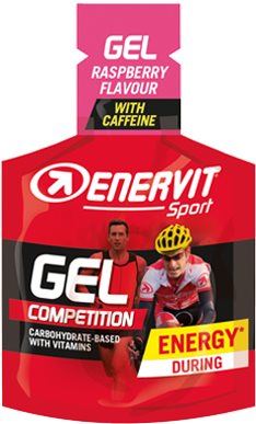 Energetický gel Enervit Gel (25 ml) s kofeinem, malina