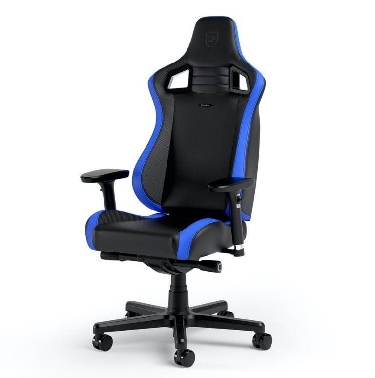 Herní židle Noblechairs EPIC Compact, černá/carbon/modrá