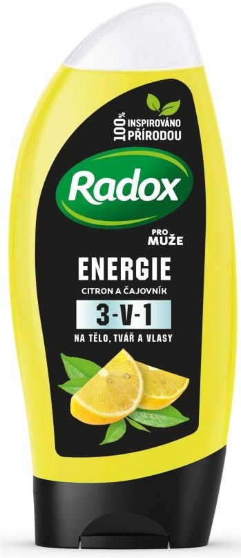 Sprchový gel RADOX Energie sprchový gel pro muže 3v1 250 ml
