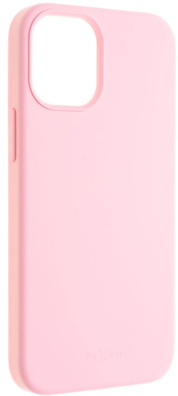 Kryt na mobil FIXED Flow Liquid Silicon case pro Apple iPhone 12 mini růžový