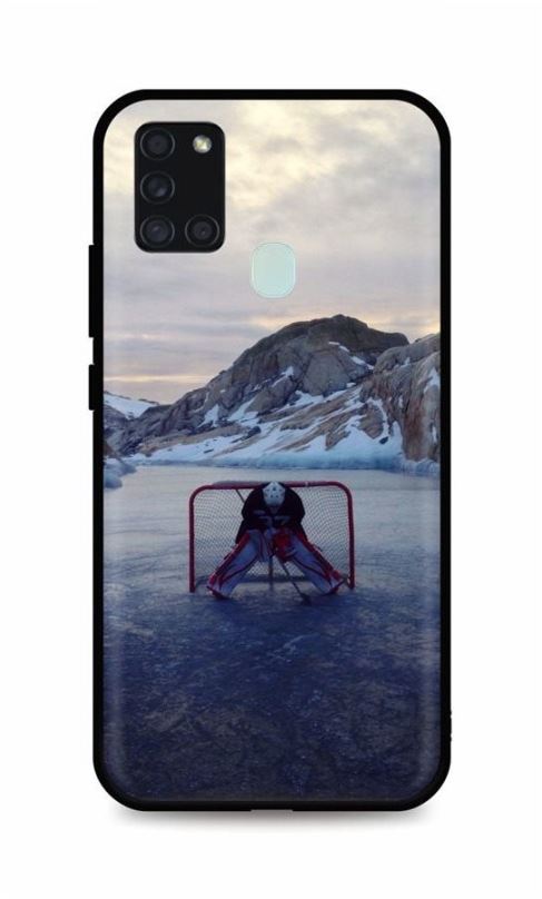 Kryt na mobil TopQ Samsung A21s silikon Hockey Goalie 51892