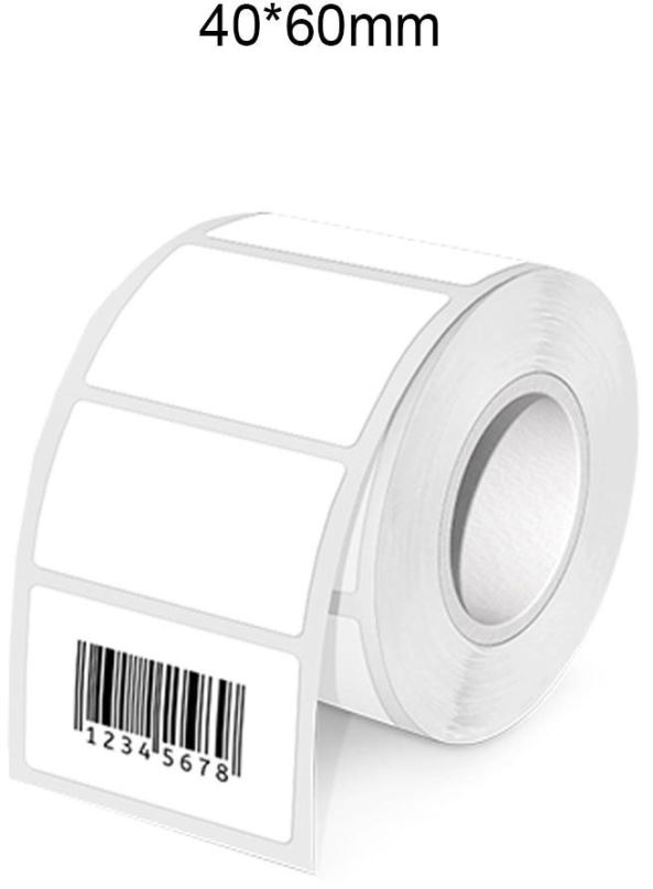 Etikety IMMAX Samolepící štítky 40x60mm pro tiskárnu DTS01, termo role 125ks