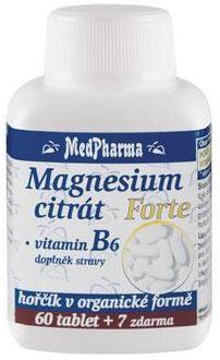Hořčík MedPharma Magnesium citrát Forte B6 - 67 tbl.