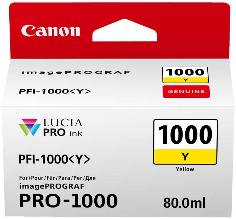 Cartridge Canon PFI-1000Y žlutá