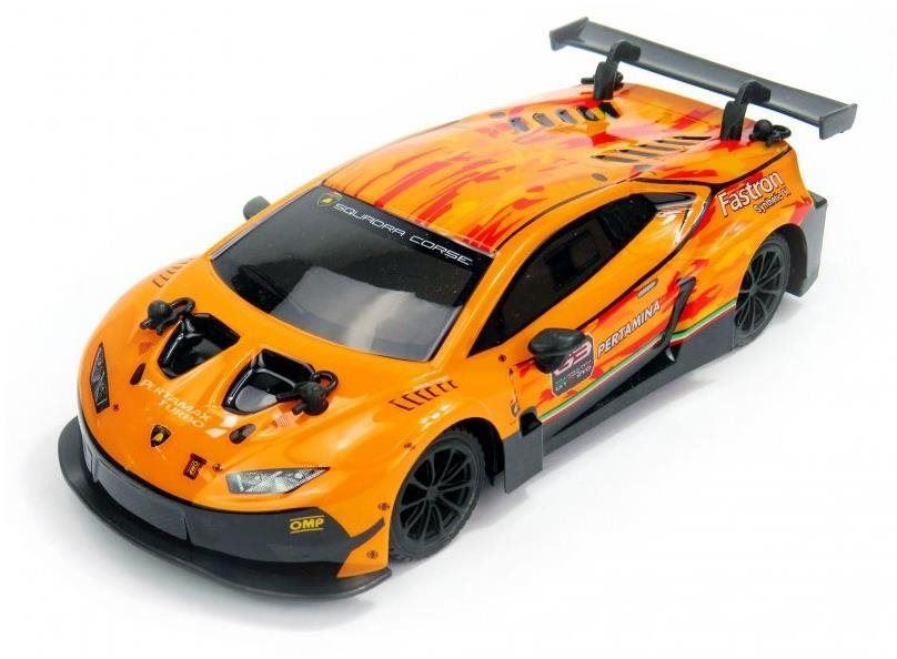 RC auto Siva Lamborghini Huracán GT3 oranžová