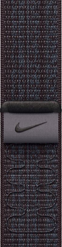 Řemínek Apple Watch 41mm černo-modrý provlékací sportovní řemínek Nike