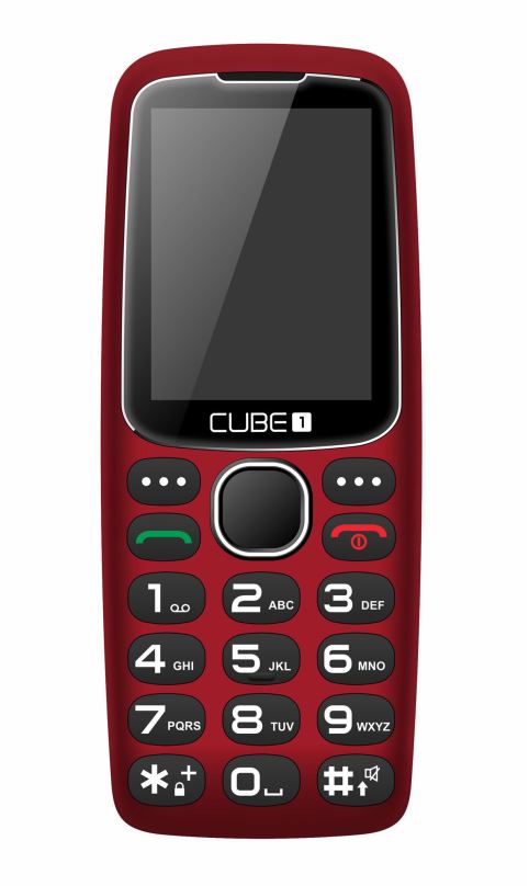 Mobilní telefon CUBE1 S300 Senior červená