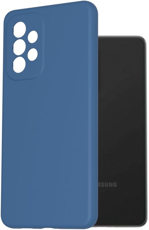 Kryt na mobil AlzaGuard Premium Liquid Silicone Case pro Samsung Galaxy A53 modré
