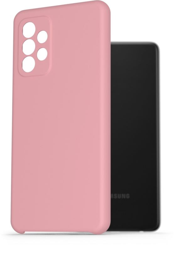 Kryt na mobil AlzaGuard Premium Liquid Silicone Case pro Samsung Galaxy A52 / A52 5G / A52s  růžové
