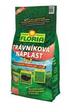 Travní směs FLORIA Trávníková náplast 3v1, 1 kg