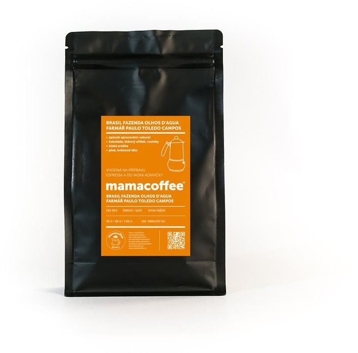Káva mamacoffee BRASIL fazenda Olhos D´Aqua, 250g