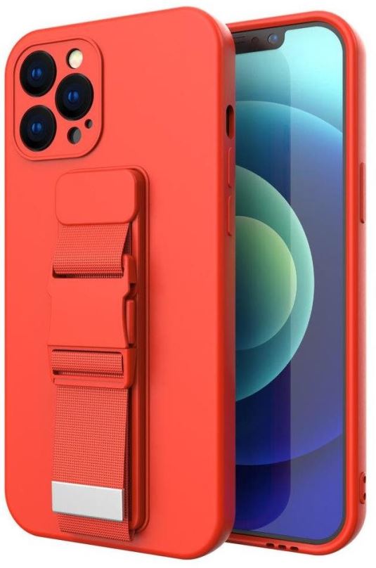 Kryt na mobil Rope silikonový kryt na Samsung Galaxy S21 FE, červený