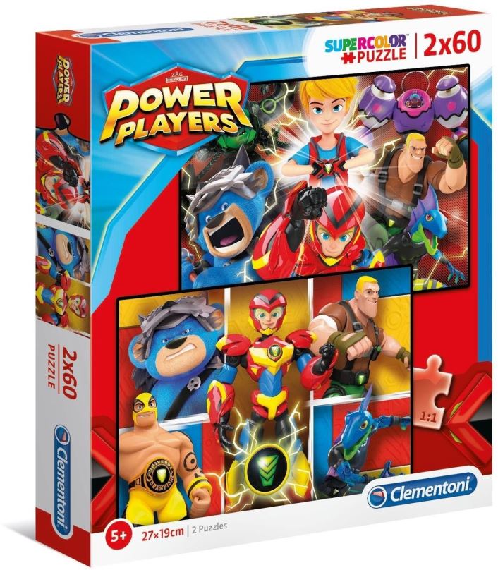 Puzzle Clementoni Puzzle Power Players 2x60 dílků