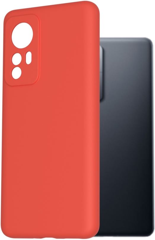 Kryt na mobil AlzaGuard Premium Liquid Silicone Case pro Xiaomi 12 / Xiaomi 12X červené
