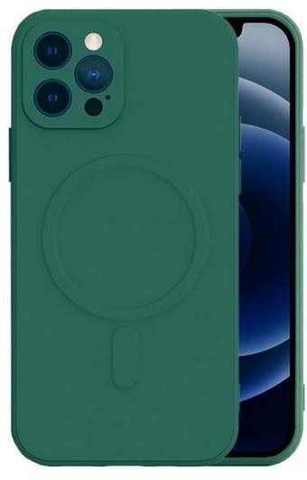 Kryt na mobil TopQ iPhone 13 Pro s MagSafe tmavě zelený 66901