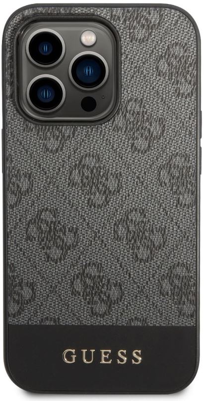 Kryt na mobil Guess 4G Stripe Zadní Kryt pro iPhone 14 Pro Max Grey