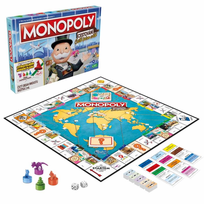 Desková hra Monopoly Cesta kolem světa CZ verze