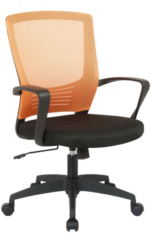 Kancelářská židle BHM GERMANY Kampen černo-oranžová