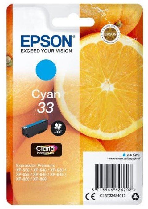 Cartridge Epson T3342 azurová