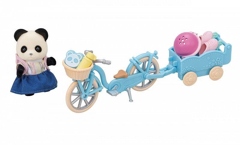 Set figurek a příslušenství Sylvanian Families Panda a cyklo-bruslařský set