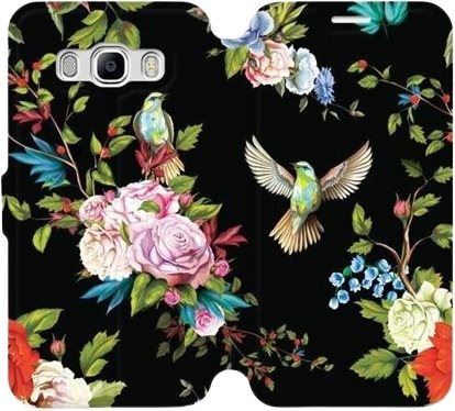 Kryt na mobil Flipové pouzdro na mobil Samsung Galaxy J5 2016 - VD09S Ptáčci a květy
