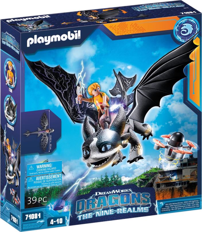 Stavebnice Playmobil 71081 Dragons: The Nine Realms - Thunder & Tom