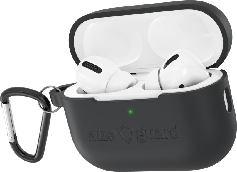 Pouzdro na sluchátka AlzaGuard Skinny Silicone Case pro Airpods Pro 2022 černé